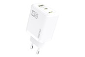 Handys - Adapter und Ladegeräte - Dudao A29 65W GaN Wall Charger 2 x USB-C + 1 x USB-A - White - 6976625334919