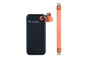 SSD - Verbatim Pocket SSD - 1TB - USB 3.2 Gen 2 - Schwarz / Orange - 32193