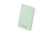 Powerbank (Akku) - Verbatim Charge 'n' Go Essentials wireless power bank - magnetic - 24 pin USB-C - 20 Watt Powerbank (Akku) - Grün - 5000 mAh - 32226