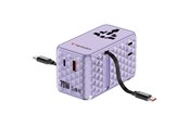Handys - Adapter und Ladegeräte - Verbatim Charge ’n’  Travel  70W 2C retractable Universal Travel Adapter - Purple - 30188
