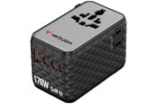 Handys - Adapter und Ladegeräte - Verbatim Charge 'n' Travel 170W Universal Travel Adapter - Black - 30190