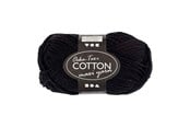 Garn & Zubehör - Creativ Company - Cotton yarn Size 8/8 L: 80-85 M Black - 50gr. - 461310