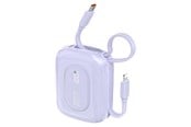 Powerbank (Akku) - Dudao K32 22.5W 10000 mAh Powerbank with Built-in USB-C/ Lightning Cable - Purple - 10000 mAh - 6977196682041