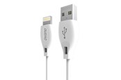 USB Kabel - Dudao cable USB / Lightning 2.1A cable 2m white (L4L 2m white) - 6970379611494