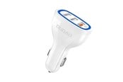 Handys - Adapter und Ladegeräte - Dudao car charger quick charge Quick Charge 3.0 QC3.0 2.4A 18W 3x USB white (R7S white) - 6970379615812