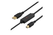 USB Kabel - Deltaco USB-EX05M - USB cable - USB Type B to USB - 5 m - CBL-D203-05M