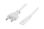Stromkabel (Intern) - Deltaco DEL-109J-50 - power cable - Europlug to power IEC 60320 C7 - 50 cm - DEL-109J-50