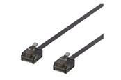 Netzwerk - Kabel - Deltaco patch cable - 50 cm - black - Schwarz - 0.5m - UUTP-2017