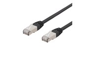 Netzwerk - Kabel - Deltaco patch cable - 1 m - black - Schwarz - 1meter - SFTP-61UV