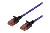 Netzwerk - Kabel - Deltaco patch cable - 1 m - white blue - Blau - 1meter - UUTP-1301