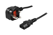 Stromkabel (Intern) - Deltaco DEL-109UK-10 - power cable - BS 1363 to power IEC 60320 C13 - 2 m - DEL-109UK-10