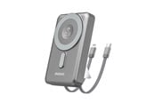 Powerbank (Akku) - Dudao K29 10000mAh PD 20W MagSafe Power Bank with Metal Case Stand and Built-in USB-C/ Lightning Cables - Gray Powerbank (Akku) - Grau - 10000 mAh - 6977196680245