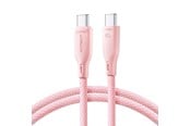 USB Kabel - Joyroom Multi-Color Series S-A34 USB-C / USB-C PD 60W 1m Cable - Pink - 6941237110176