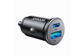 Handys - Adapter und Ladegeräte - Joyroom JR-CCN05 30W USB-A USB-C mini car charger - black - 6941237112064
