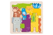 Puzzle - Goki Wooden Puzzle Safari 11pcs. Holz - 57320