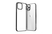 Handys - Cover & Cases - Joyroom New Beautiful Series ultra thin case with electroplated frame for iPhone 12 Pro Max black (JR-BP796) - 6941237119315