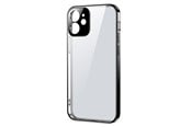 Handys - Cover & Cases - Joyroom New Beauty Series ultra thin case with electroplated frame for iPhone 12 Pro Max black (JR-BP744) - 6941237131317