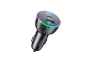 Handys - Adapter und Ladegeräte - Joyroom car charger 70W with 3 ports: USB 2 x USB C black (JR-CL26) - 6956116762261
