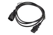Stromkabel (Extern) - Lanberg - power extension cable - power IEC 60320 C13 to IEC 60320 C14 - 1.8 m - CA-C13E-10CC-0018-BK
