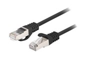 Netzwerk - Kabel - Lanberg patch cable - 50 cm - black RAL 9004 - Schwarz - 0.5m - PCF6-20CC-0050-BK