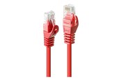 Netzwerk - Kabel - Lindy Basic patch cable - 30 cm - red - Rot - 0.3m - 48180