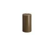 Einrichtung - Moods & More LED pillar candle - Dark sand - 74x150 mm - M30-DS074150