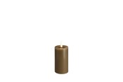 Einrichtung - Moods & More LED pillar candle - Melted Dark sand - 49x100 mm - M31-DS049100