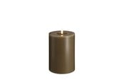 Einrichtung - Moods & More LED pillar candle - Melted Dark sand - 99x150 mm - M31-DS099150