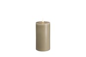 Einrichtung - Moods & More LED pillar candle - Melted Kit grey - 74x150 mm - M31-KG074150