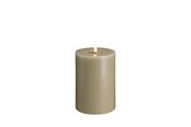 Einrichtung - Moods & More LED pillar candle - Melted Kit grey - 99x150 mm - M31-KG099150