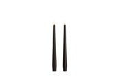 Einrichtung - Moods & More LED taper candle - Slim - Charcoal - 23x250 mm - 2 pcs - M50-CC023250