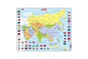 Puzzle - Selecta Play Larsen Puzzle Map Asia with Flags 70 pcs. Boden - LA-K44-NL