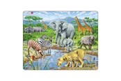 Puzzle - Selecta Play Larsen Jigsaw Puzzle Animals - African Savannah 65 pcs. Boden - LA-FH9