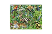 Puzzle - Selecta Play Larsen Jigsaw Puzzle Animals - South American Rainforest 70 pcs. Boden - LA-FH10