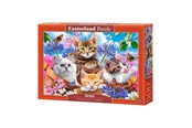 Puzzle - Selecta Play Castorland Jigsaw Puzzle Kittens with Flowers 500pcs. Boden - B-53513