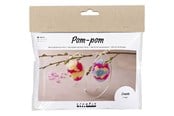 Kunst & Handwerk Ausstattung - Creativ Company - Mini Hobbyset Pompom Egg 2pcs. - 977664