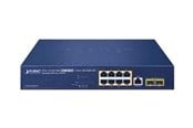 Switches - PLANET GS-4210-8UP2S - switch - 10 ports - Managed - rack-mountable - GS-4210-8UP2S