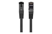 Netzwerk - Kabel - Lanberg patch cable - 25 cm - black - Schwarz - 0.25m - PCF8-10CU-0025-BK