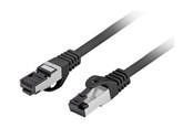 Netzwerk - Kabel - Lanberg patch cable - 1 m - black - Schwarz - 1m - PCF8-10CU-0100-BK
