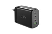 Handys - Adapter und Ladegeräte - SBS 200 Watt GaN charging station - Black - TECHGSTUSB3C200W