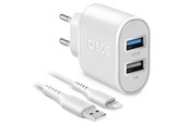 Handys - Adapter und Ladegeräte - SBS 10W Charger - 1m MFI Lightning Cable - White - TEKITTR2ULH2189A
