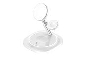 Handys - Adapter und Ladegeräte - Lippa 3-in-1 Wireless Charger Stand 15W White - LPWCS02