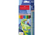 Utensilien zum Schreiben und Zeichnen - Faber-Castell Buntstift Classic Dino 10+3 Kartonetui - 111213