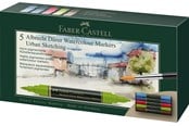 Utensilien zum Schreiben und Zeichnen - Faber-Castell Aquarellmarker A. Dürer 5er Etui USk - 160308