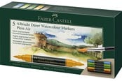 Utensilien zum Schreiben und Zeichnen - Faber-Castell Aquarellmarker A. Dürer 5er Etui PleinAi - 160309