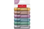 Utensilien zum Schreiben und Zeichnen - Faber-Castell Textmarker TL 46 Metallic 6er Kartonetui - 254676