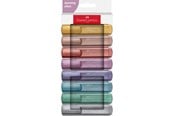 Utensilien zum Schreiben und Zeichnen - Faber-Castell Textmarker TL 46 Metallic 8er Kartonetui - 254678