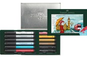 Utensilien zum Schreiben und Zeichnen - Faber-Castell Tuschest. Pitt Artist Pen Set London - 267137
