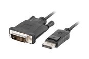 Display Kabel - Lanberg - video adapter cable - DisplayPort to DVI-D - 1.8 m - CA-DPDV-10CU-0018-BK