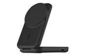 Handys - Adapter und Ladegeräte - Belkin UltraCharge wireless charging stand - 2-in-1 Qi2 magnetic foldable - + AC power adapter - 24 pin USB-C - 25 Watt - WIZ038KQBK